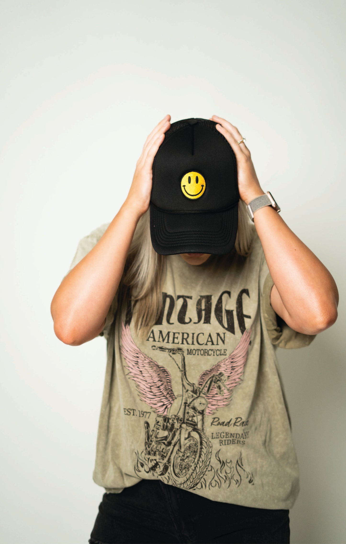 Smiley Face Trucker Hat