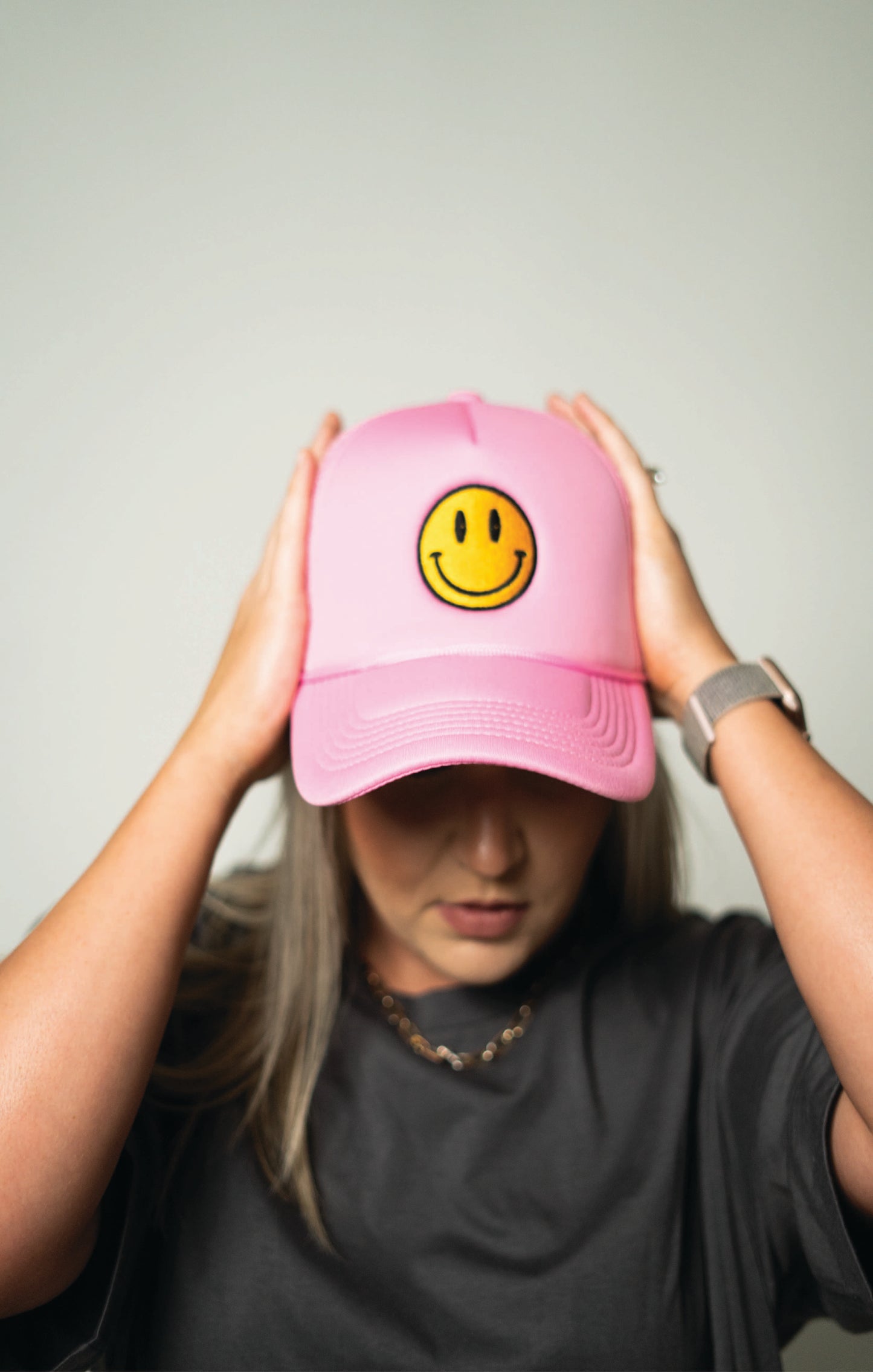 Smiley Face Trucker Hat