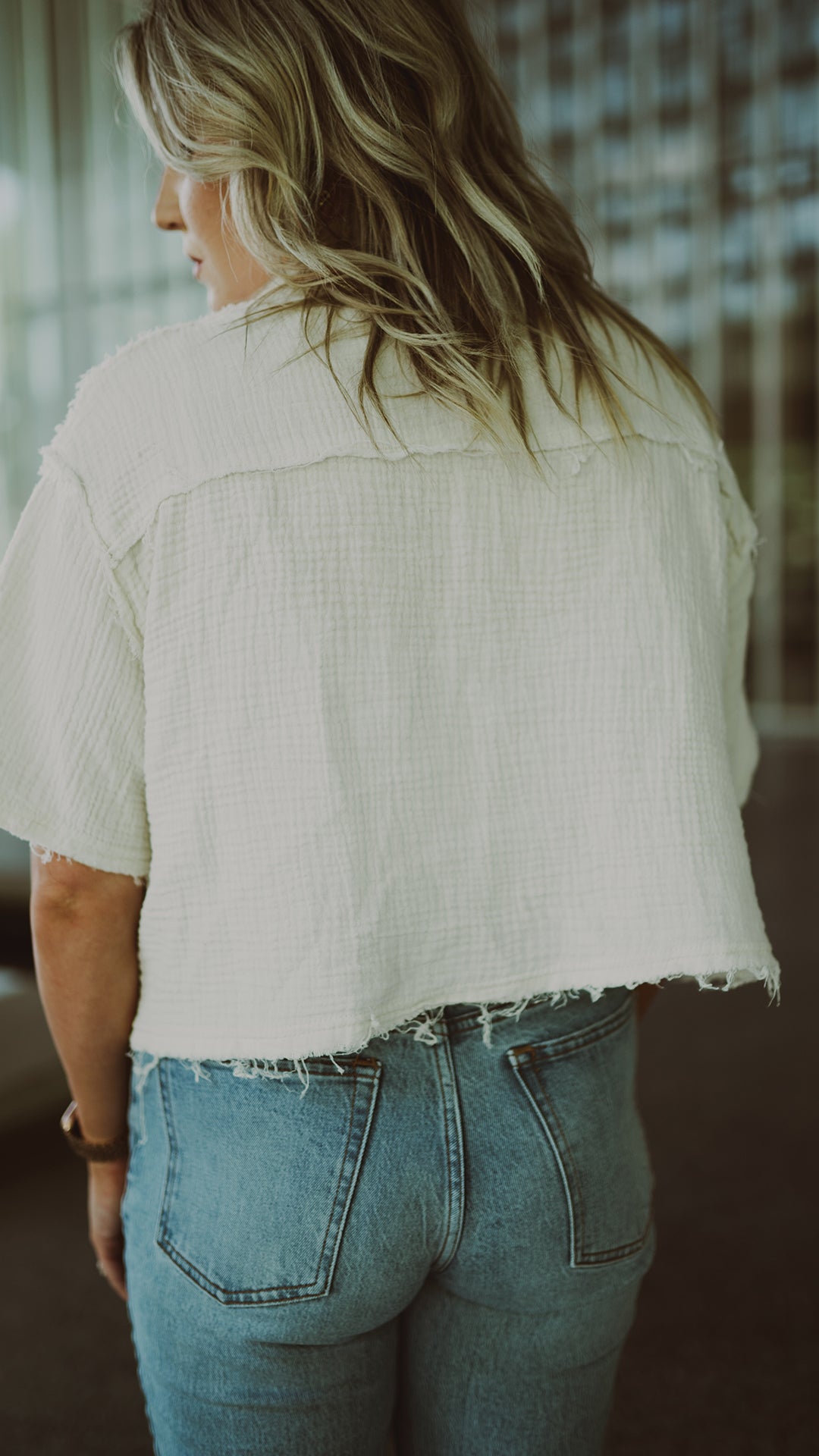 Spring Forward Cropped Shirt